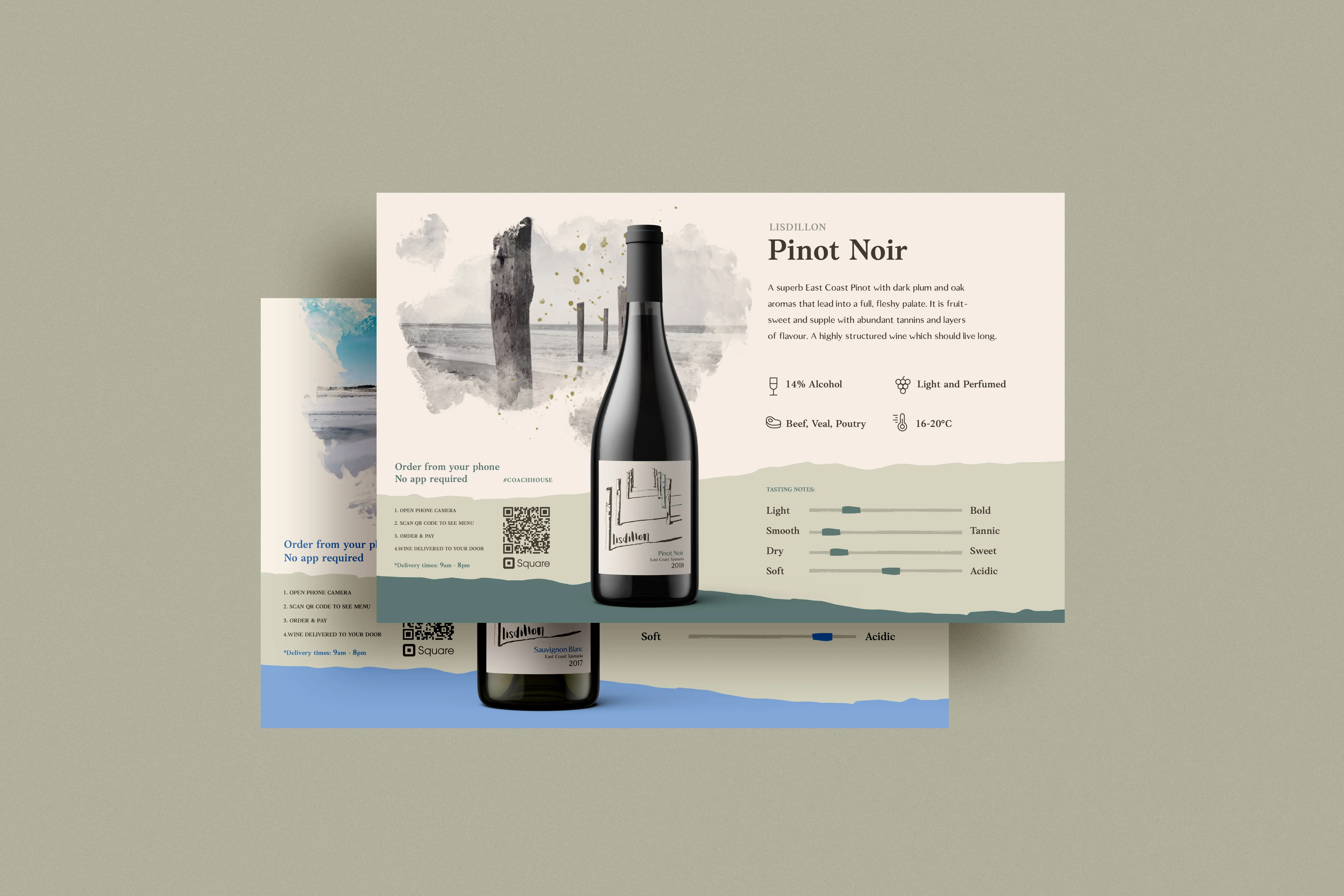Wine displays design for Lisdillon Estate