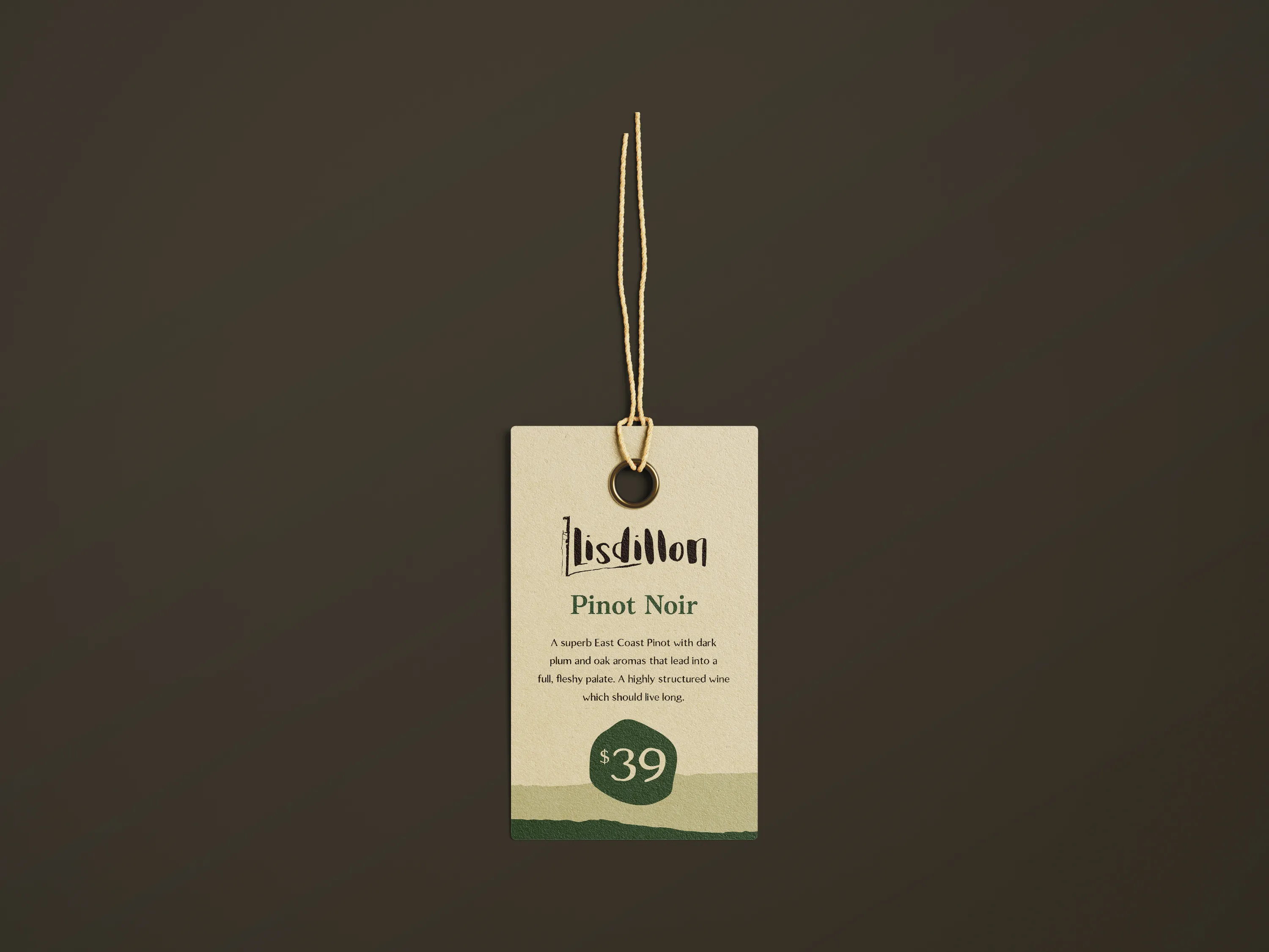 Wine cards design for Lisdillon Estate