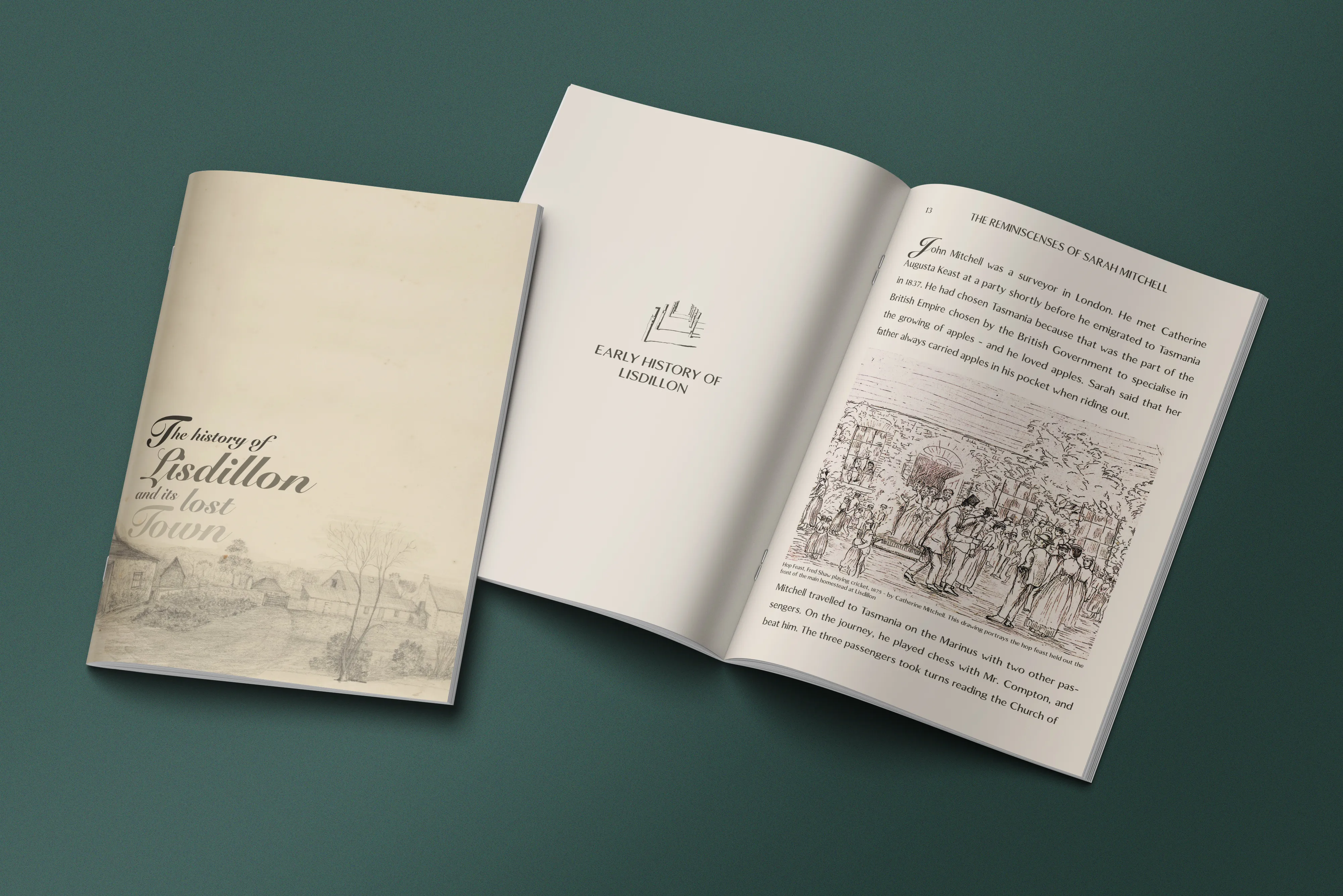 History book design for Lisdillon Estate